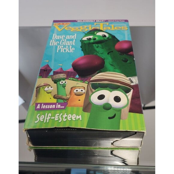 Veggie Tales VHS Tapes Larry Boy Dave & Giant Pickle King George - LOT OF 4 - Picture 7 of 10